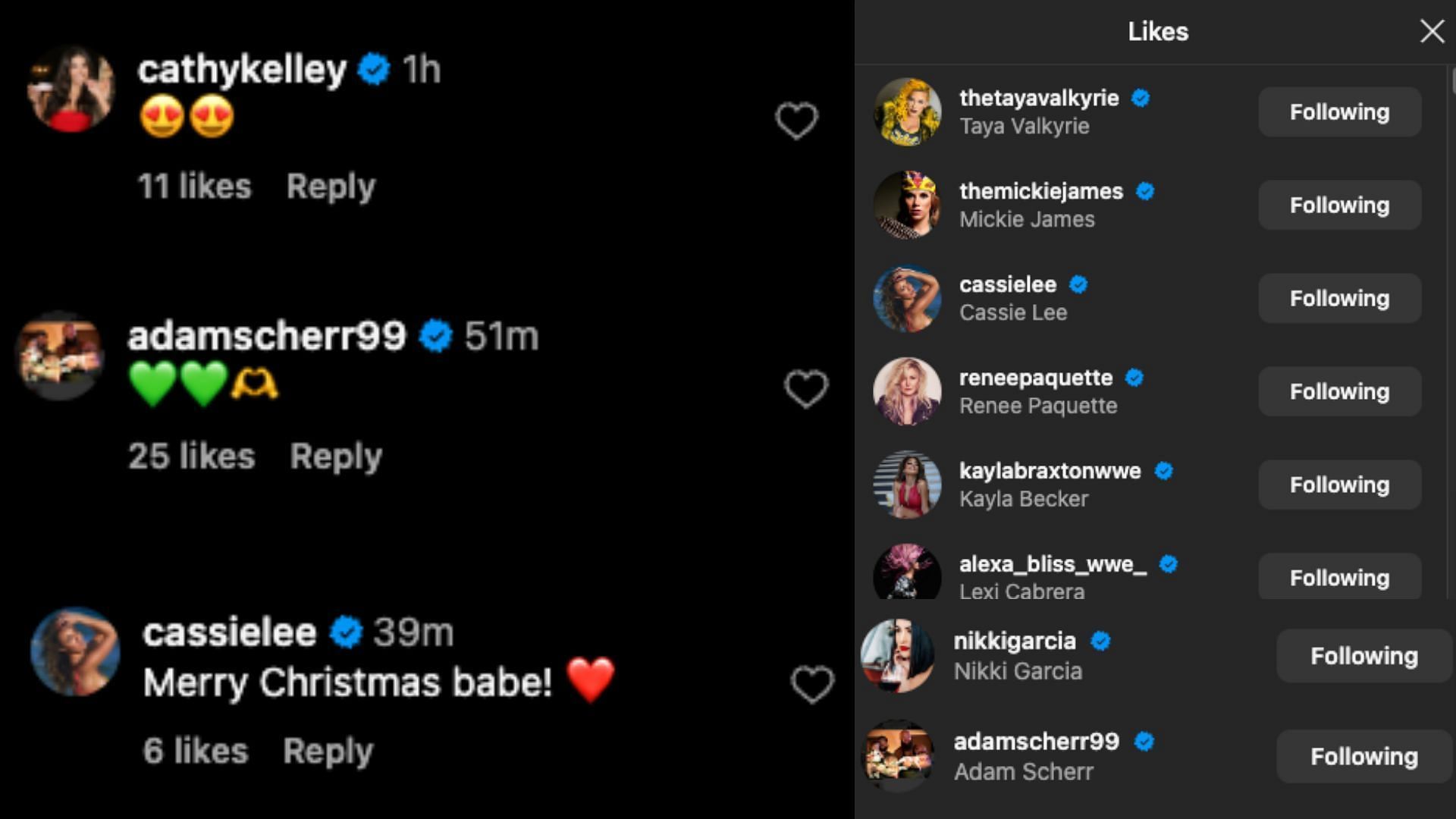 Stars react to Offerman's post on Instagram.